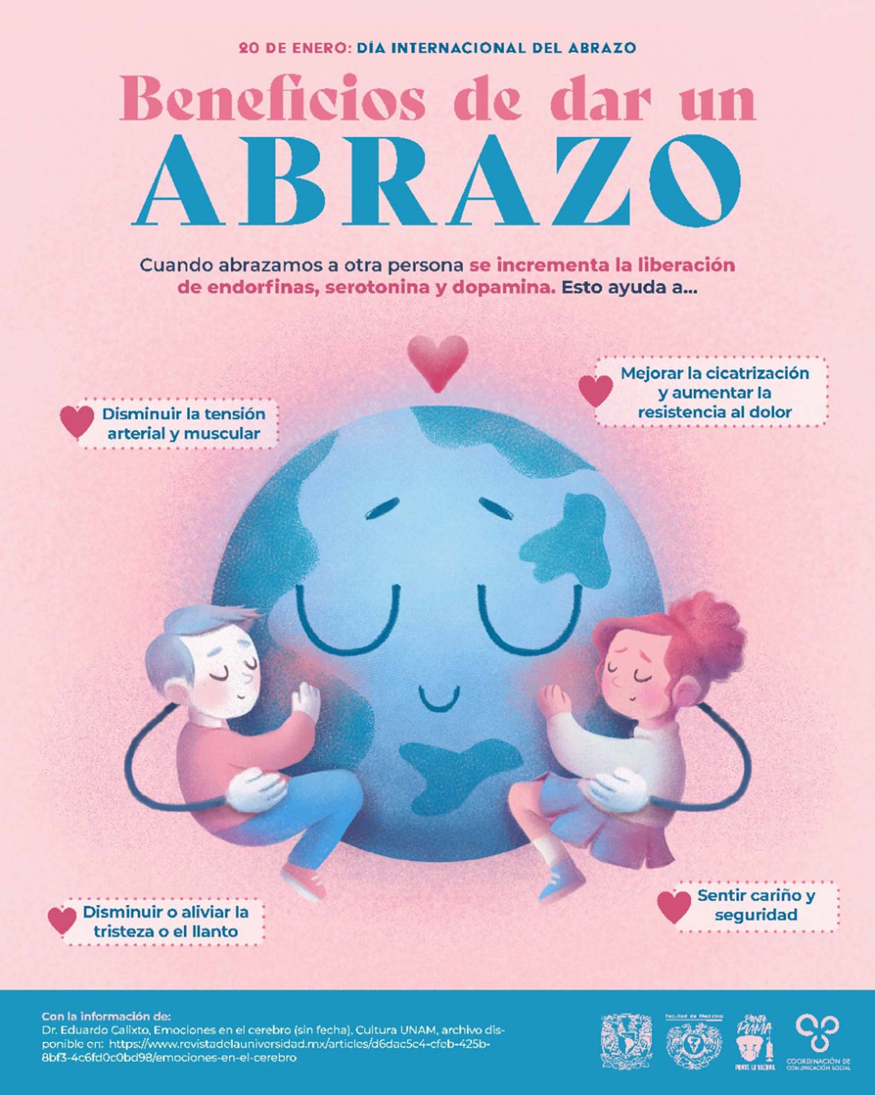 Infografía Día Internacional del Abrazo